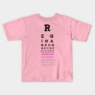 Regina George cheats... Eye chart Kids T-Shirt